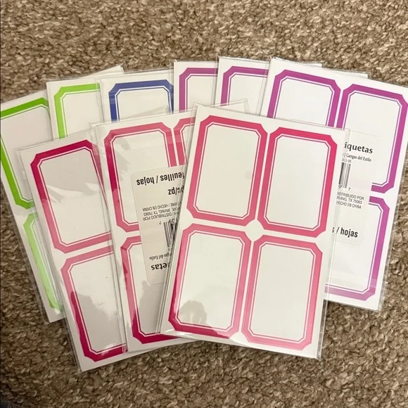 Colorful Label Sticker Set - Picture 6 of 8